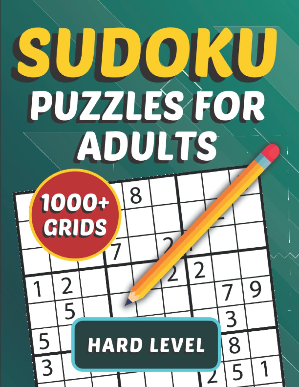1000 Hard Level Sudoku Puzzles For Adults Large Print Difficult Sudoku Puzzle Book With Solutions For Expert And Smart Seniors Adult Games And Activity Book For Healthy And Young Brain Labed