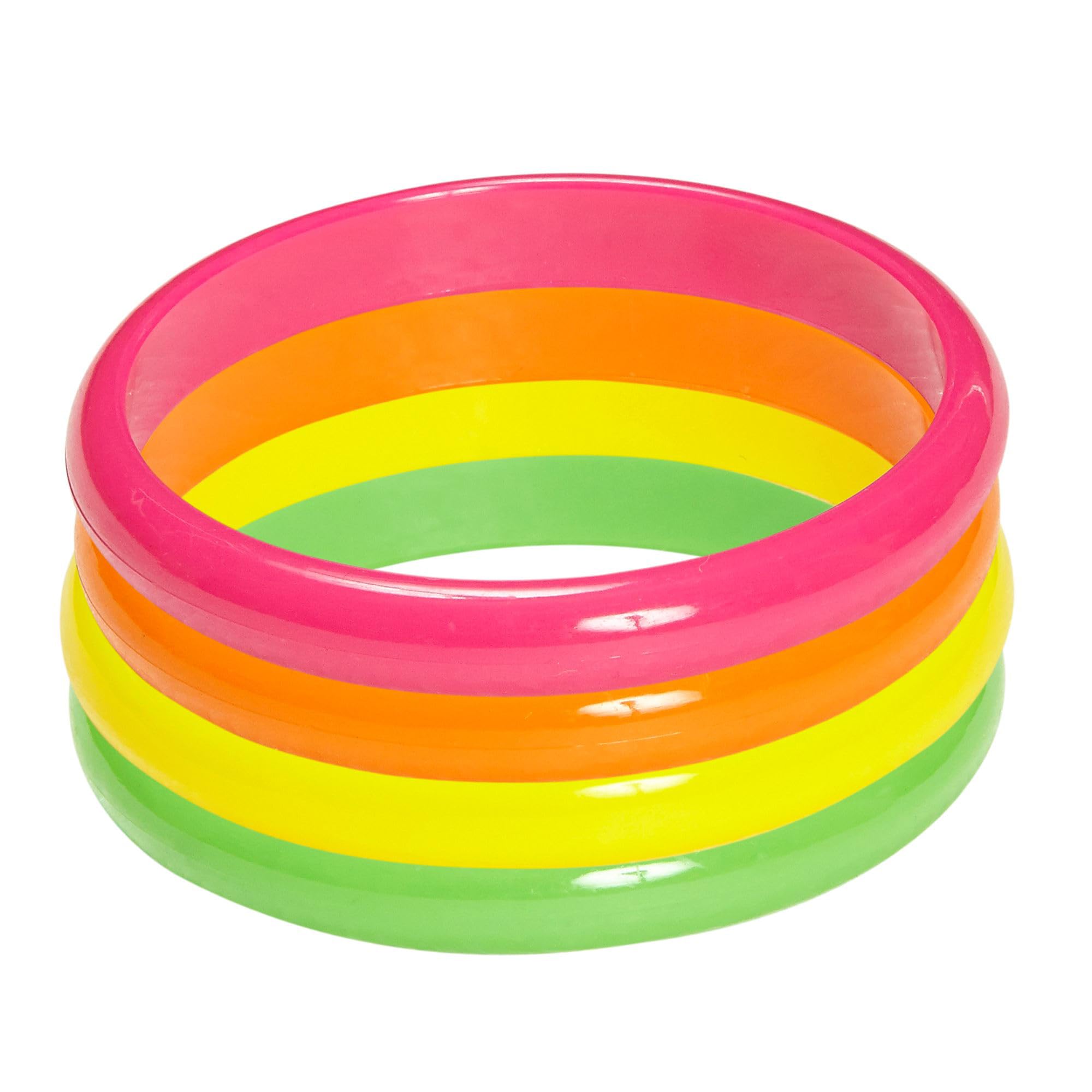Widmann 05845 Bracelets, Set of 4 ? One size ? Neonfarbe