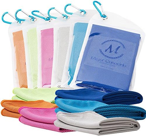 Mejor Conocido Bagged Sports and Fitness Cooling Towel for Yoga Cycling Riding Hiking Camping Golf Light Gray