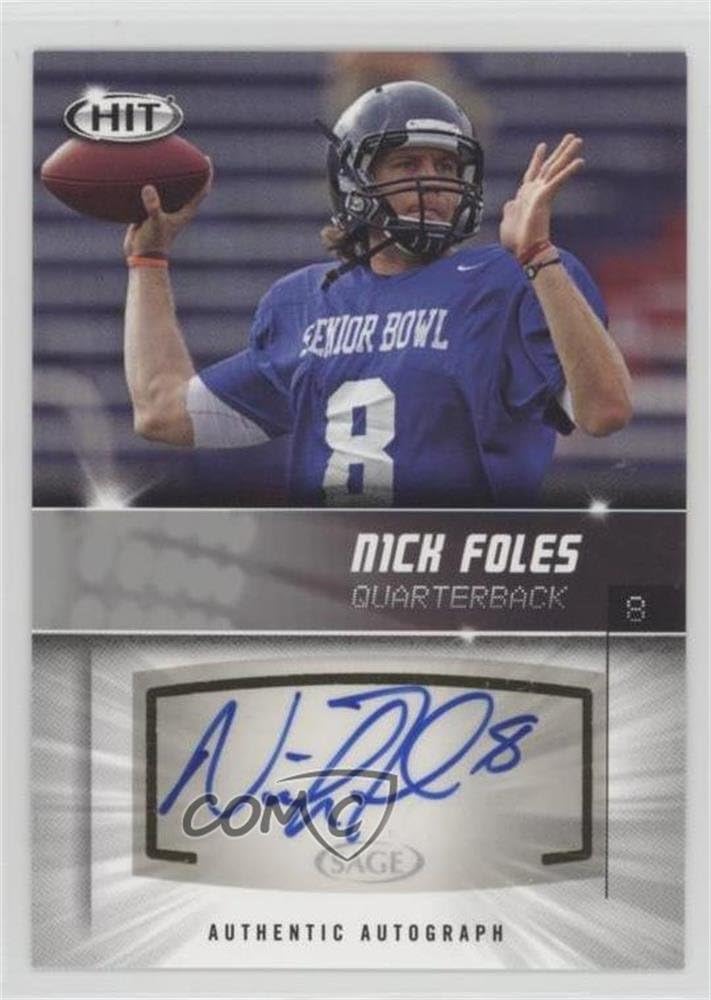 Amazon Nick Foles Football Card 2012 SAGE Hit Autographs 