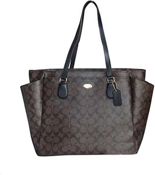 coach large diaper tote travel bag