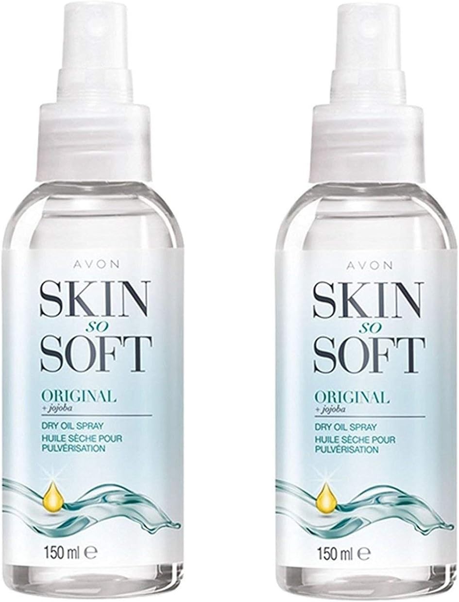 Avon Skin So Soft Original Dry Oil Spray 300ml Pack of 2
