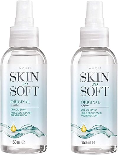 Avon Skin So Soft Original Dry Oil Spray 300ml Pack of 2