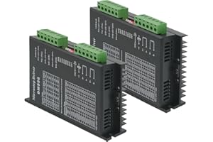 Tofelf 4pcs Stepper Motor Driver, Upgraded Version DM556 Stepper Driver,4A 9-42V 32 Subdivision for Nema 17/23 Stepper Motor Single Axis Hybrid CNC Controller for CNC/42 57 86 Stepper Motor