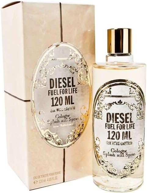 DIESEL Fuel for Life, Cologne Splash and Spray, 4.05 Ounce