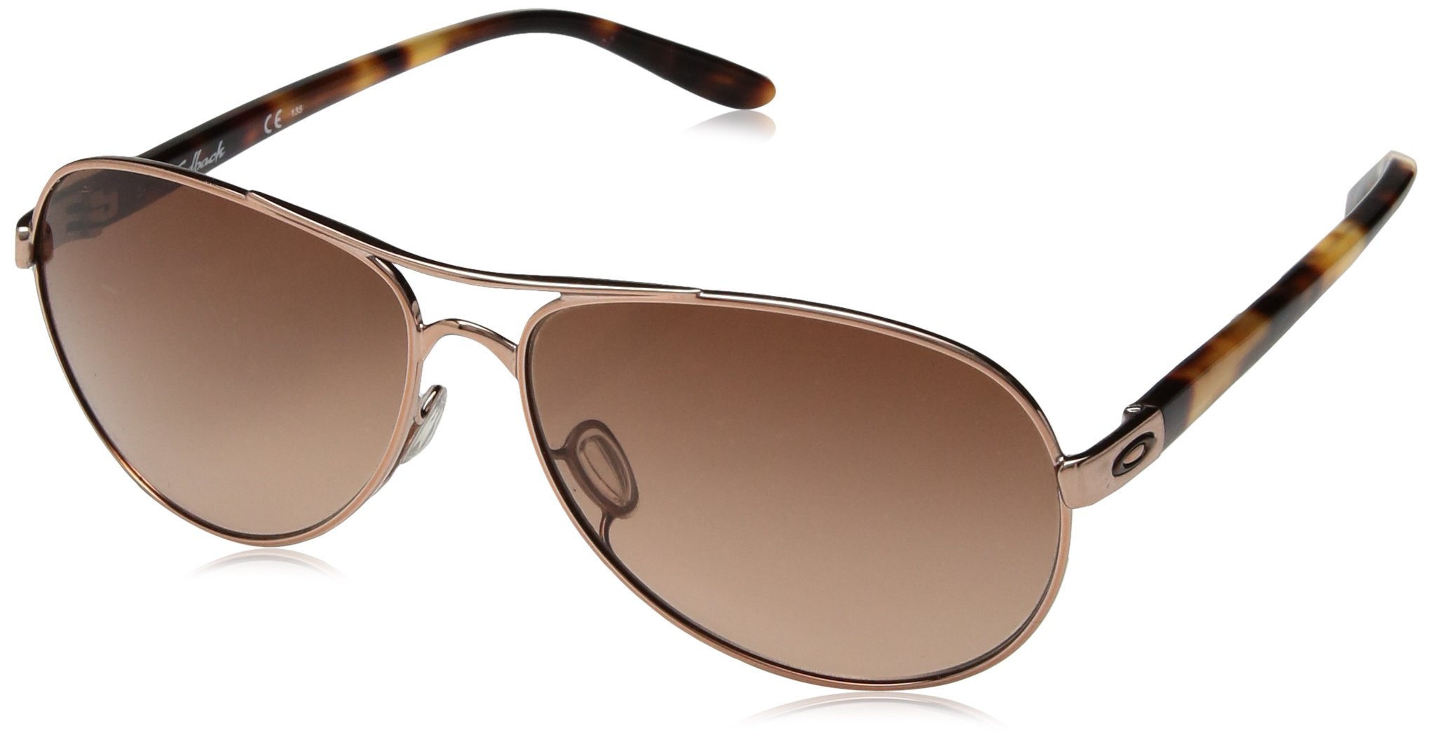 Oakley Women's Feedback OO4079 Aviator Sunglasses ExerciseN