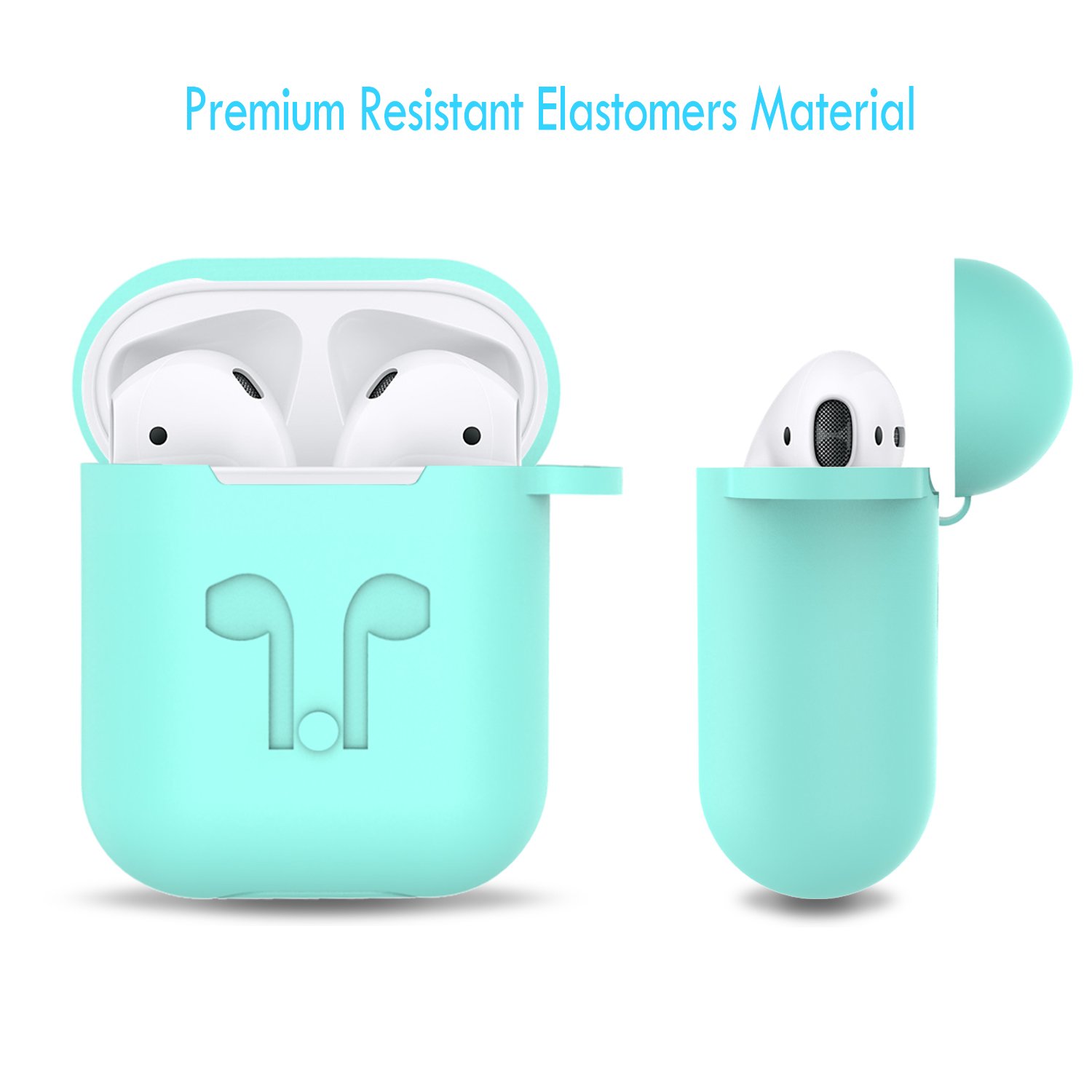 AirPod Case with Strap, GULAKI Airpods Hang Case Airpods Strap Silicone Cover and Skin Accessories for Apple AirPods Charging Case (Sky Blue)