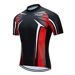 Cycling Jersey Men, Summer Short Sleeved Bike