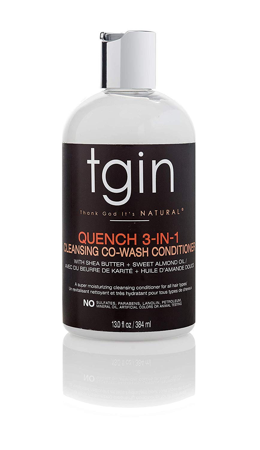 TGIN Quench 3-in-1 CoWash Conditioner & Detangler For Curly Hair, 13 oz (384ml)