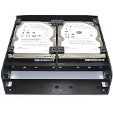 2.5 / 3.5 HDD / SSD to 5.25 Floppy Drive Bay Computer Mounting Bracket