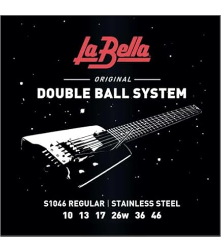 La Bella Double Ball Bass ストリング セット S500L Double Ball Bass Flat Wound - Light 43-104 - La Bella