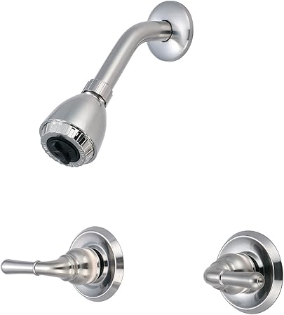 Olympia Faucets P 1232 Bn Two Handle Shower Set Pvd Brushed