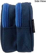 YONZONE Pencil Case Large Capacity 3 Compartments Navy Blue Storage Organizer view 4
