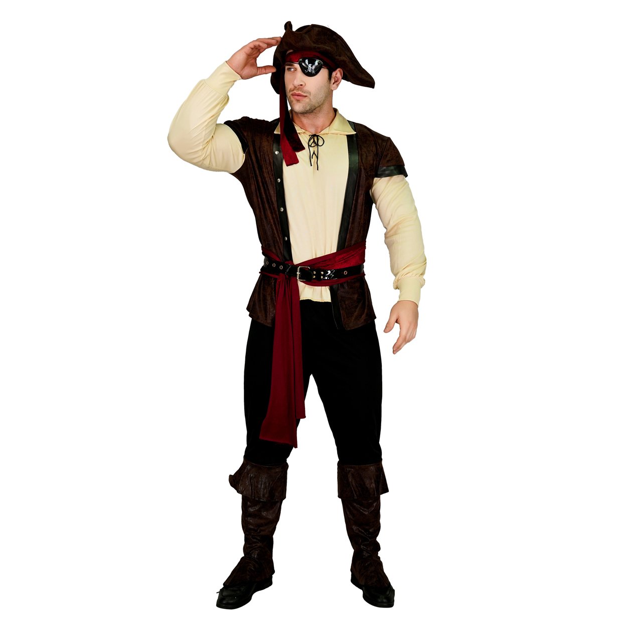 SEA HARE Adult Men's Luxury Pirate Fancy Costume Outfits