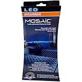 SYLVANIA LED Strip Lights RGB + White ,Mosaic Flexible Expansion Set ,Two 2-Feet LED Light Strips and Connector