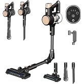 Havato Cordless Vacuum Cleaners for Home, Bendable Wand, Powerful Suction, Rechargeable Stick Vacuum, 40Min Runtime, Lightweight, Handheld Vacuum for Hardwood Floor Carpet Tile Pet Hair, Gray