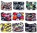 9PCS Outdoor Headscarves, Womens and Mens Headband Headwear (Offbeat Oriental Blooms)
