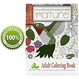 Adult Coloring Book with Animal Pictures and Beginners Nature Designs - Stress Relieving Patterns for Men & Women – Paperback with Perforated Pages