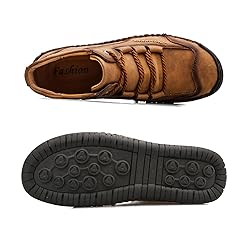Dacomfy Mens Casual Shoes Loafers Leather Slip-On