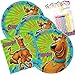 Lobyn Value Pack Scooby Doo Party Plates and Napkins Serves 16 With Birthday Candles