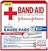 Band-Aid Brand Medium Gauze Pads, 3 Inches by 3 Inches, 10 Count (Pack of 6)