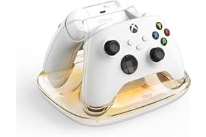 8Bitdo Dual Charging Dock for Xbox Wireless Controllers, Xbox Charging Station with Magnetic Secure Charging for Series X|S & One Controller (White)