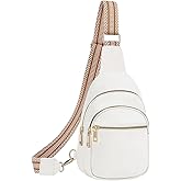 Hionion Small Leather Sling Bags for Women Fashion Crossbody Backpack Purse Sling Crossbody Bags