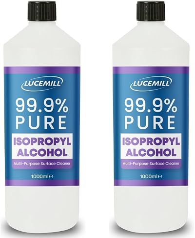 Lucemill 99.9% Isopropyl Alcohol 2 x 1 L - First Aid Antiseptic
