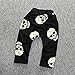 CM-Kid Little Boys Cartoon Skull Printed Long Trousers Casual Harem Pant