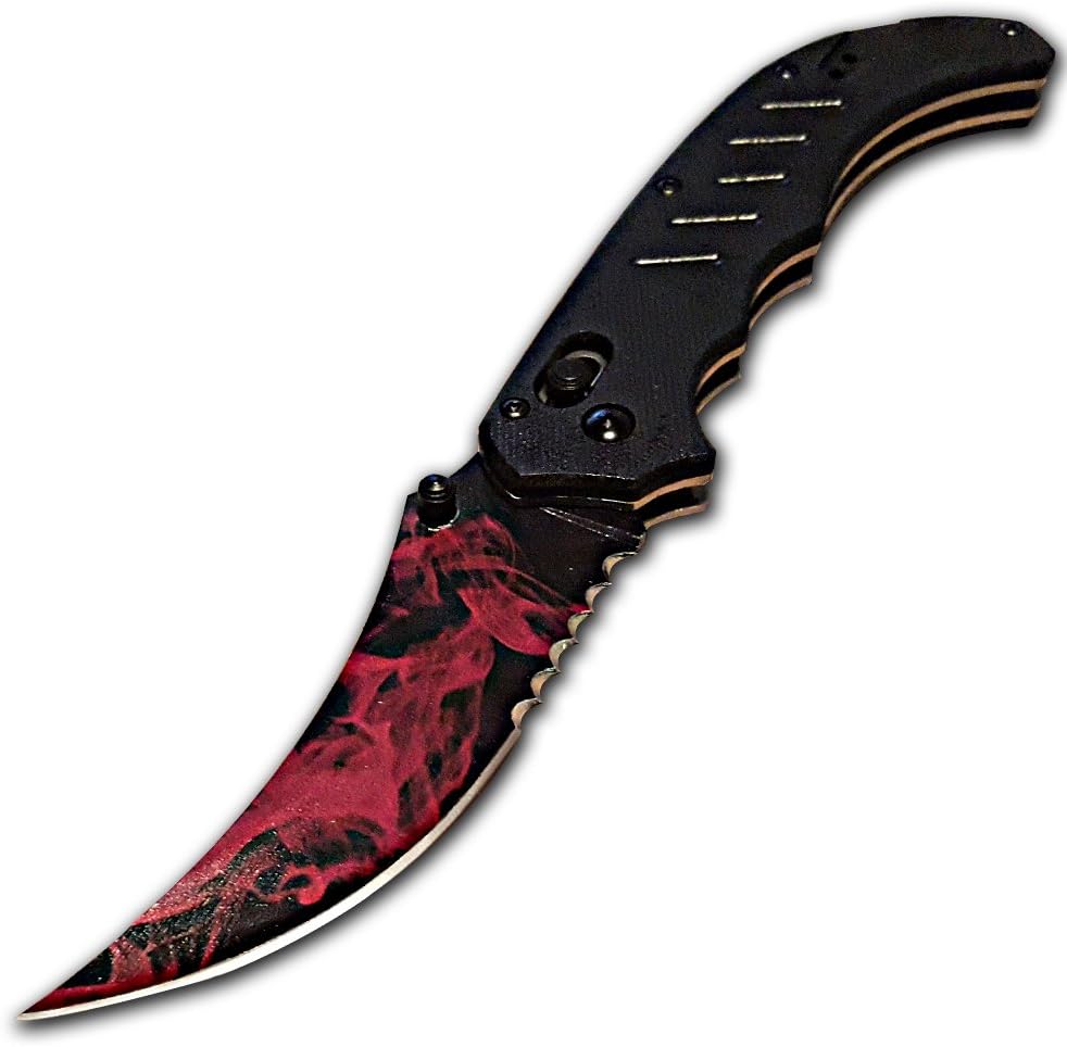 Knivesmatter Custom csgo Flip Knife, Doppler Phase2, g10 Scales