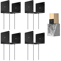 FMhotu 8x8 Concrete Post Base(4 PCS), Deck Post