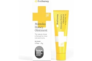 FIRST HONEY Manuka Wound Ointment [.75oz - 21g] | Rapid Wound Repair Gel | Fast Relief for Skin & Burns | Manuka Honey from New Zealand | Antibiotic Free Burn Care, Scar Gel, Dressing Aid