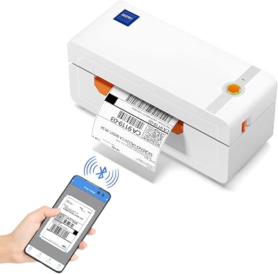 JADENS Bluetooth Thermal Label Printer 4x6 203DPI for Shipping
