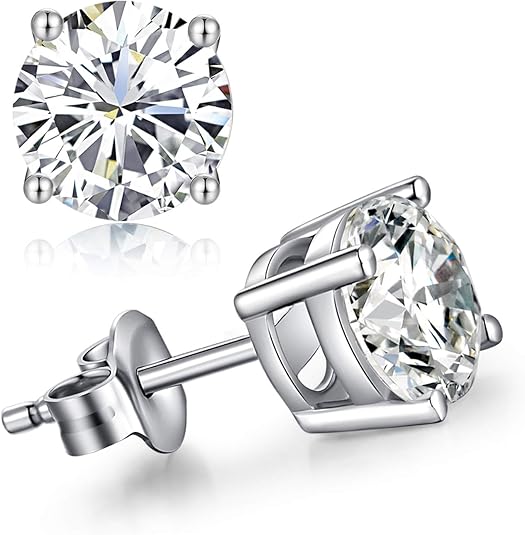 Mens Earrings Diamond Stud Earrings for Men Mens Diamond Earrings Cubic Zirconia Small Stud