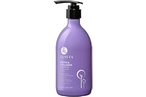 L LUSETA Luseta Biotin and Collagen Hair Growth Shampoo - 16.9oz, Hair Loss & Thickening Shampoo for Men & Women, Vitamin B7 & Argan Oil, Sulfate & Paraben Free