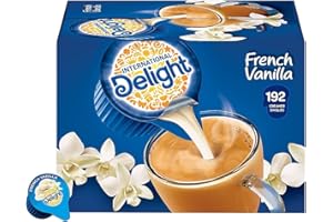 Flavored Liquid Non-Dairy Coffee Creamer, French Vanilla, .44 oz Cups, 192/Ctn, Sold as 1 Carton