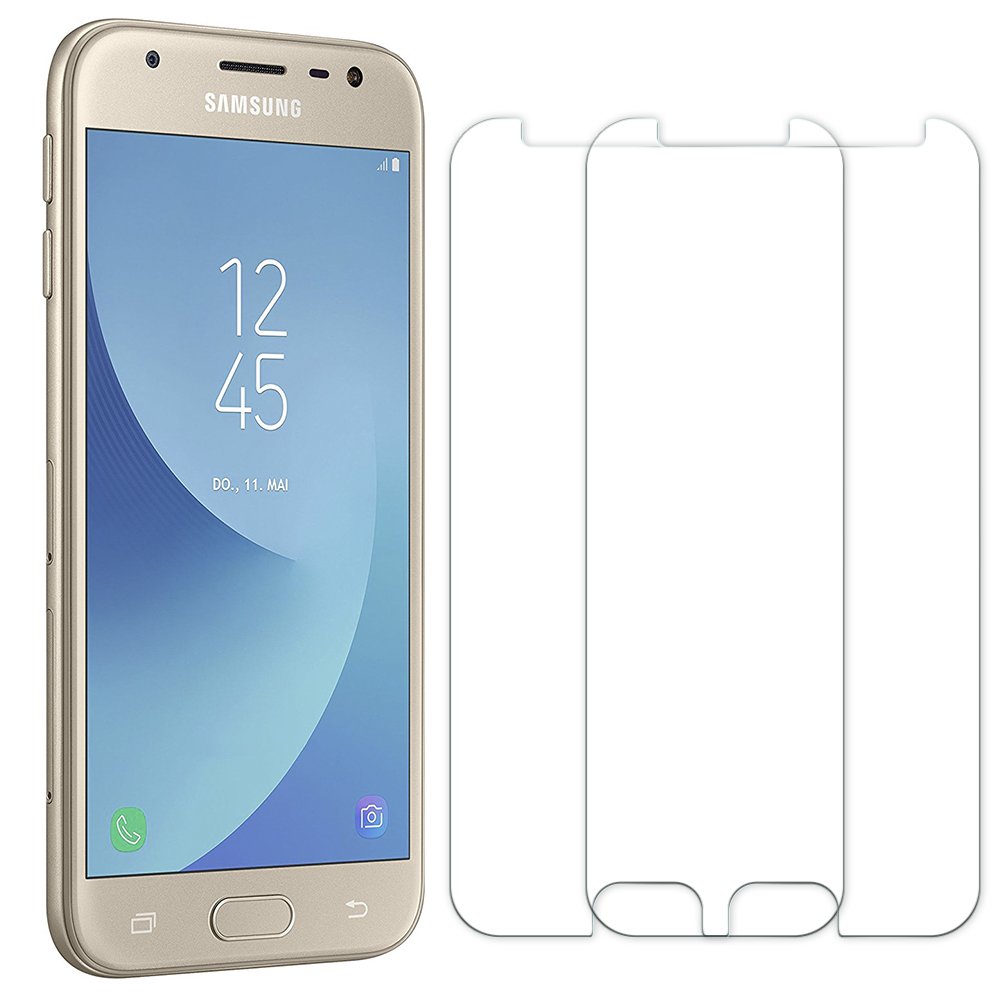 Panzerglas Schutzfolie für Samsung Galaxy J5 2017 - [2 Stück]Senisttech Samsung J5 Panzerglasfolie - 9H Härte Displayschutzfolie, Ultra Kristallklar 99% Transparenz-Schutz vor Kratzen, Öl, Bläschen