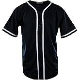 ChoiceApparel Mens Plain Solid Color Baseball Jersey