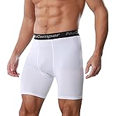 NuCamper Men’s Compression Shorts Spandex Athletic Underwear Performance Gym Boxer Briefs Cool Dry Active Baselayer Shorts