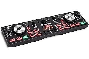 Numark DJ2GO2 Touch Compact DJ Controller with 2 Decks, Mixer, Audio Interface and Serato Lite