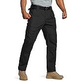 HISEA Men's Ripstop Tactical Pants, Water Resistant Work Cargo Pants, Lightweight Outdoor Hiking Construction Pants