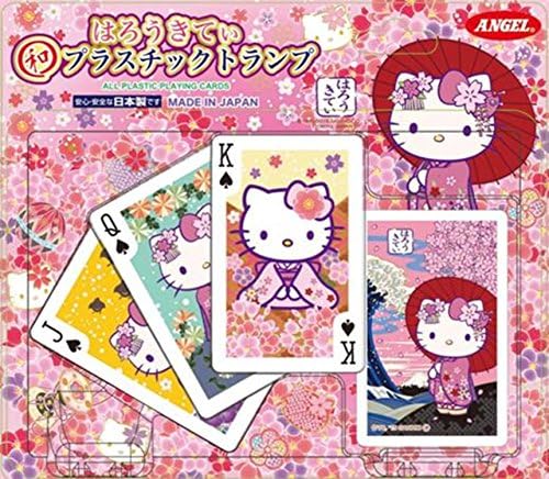 Let halo sum plastic Trump Kitty playing cards made in Japan