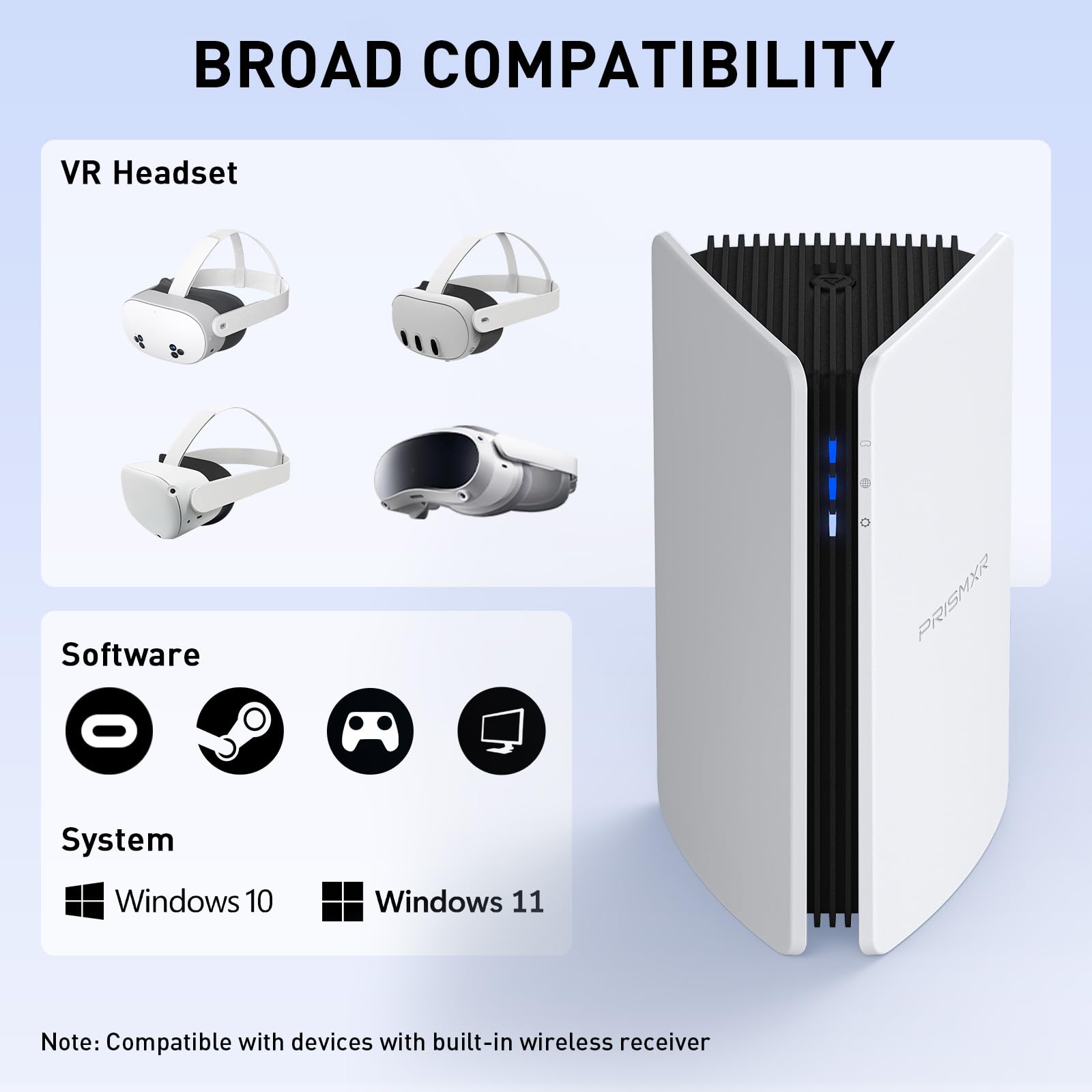 Metaquest Local Wireless Router Mua PRISMXR PC-VR Streaming Air Link Compatible with Meta Quest 3S/3/2 ...