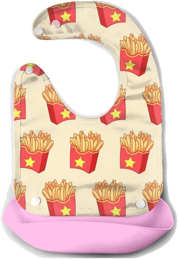 Amazon Co Jp フライドポテト 赤ちゃん シリコン ソフト スタイ 食事エプロン ベビー ビブ よだれかけ 2段調節 受け皿 ポケット付 保育園 離乳食 柔らかい 防水 清潔易い 持ち運び便利 出産のお祝い 服 ファッション小物