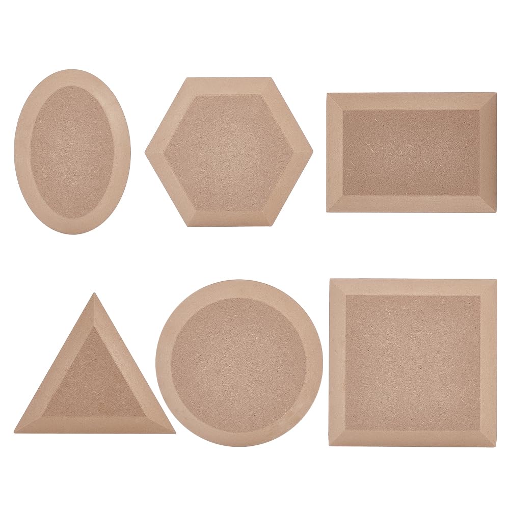AHANDMAKER 6 Styles Pottery Tools and Supplies for Clay Hand Building - 6Pcs Dish Plate Press Mould for DIY Supplies
