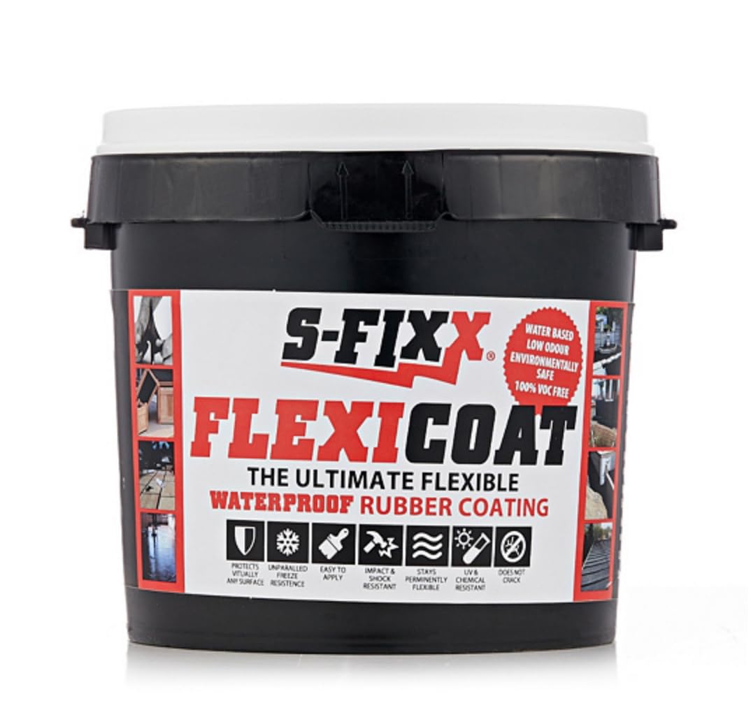 S-FIXX Flexicoat Liquid Rubber Black 2 Litre