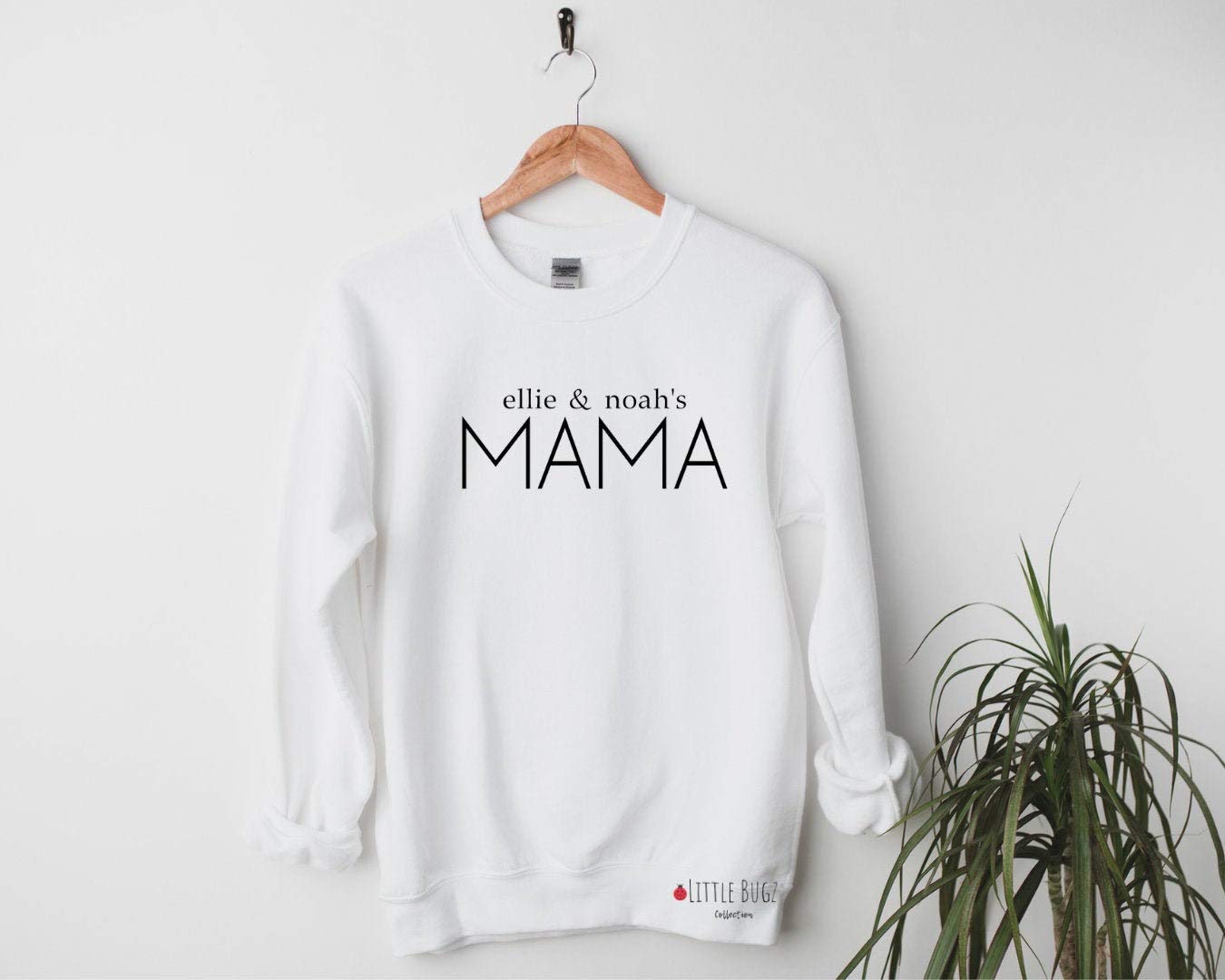Personalized Mama Sweater, Mama Of Crew Neck Sweater