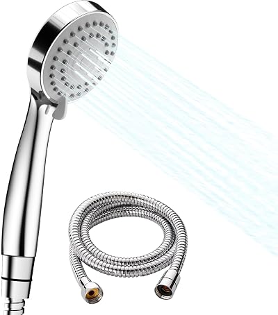 Kuyang High Pressure Shower Head 3 Spray Modes 1.5m Hose Water Saving Turbo