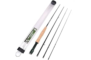 Maxcatch Extreme Fly Rod Graphite 4-Piece Fly Fishing Rod (Size: 3wt, 4wt, 5wt, 6wt, 8wt) (Green, 9' 5weight)