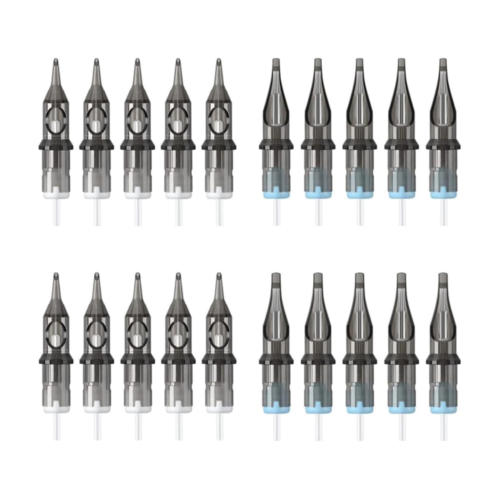 Tatooine Cartridge Needles Set, 20Pcs Mix Size (RL3 RL5 MI5 MI7) for Tattoo Machine Pen, Makeup Supplies Tattoos Accessories — image 1